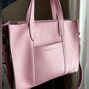 Portland Leather premium vintage pink Lola with zipper.